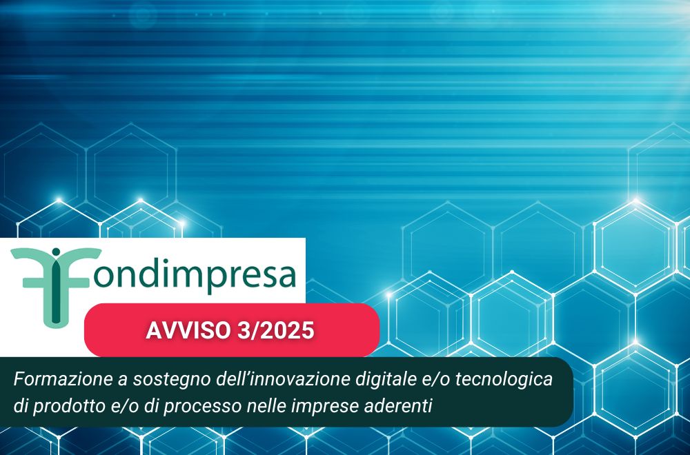 Avviso 3/2025 - innovazione tecnologica