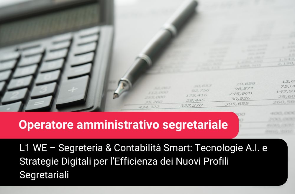 Operatore amministrativo segretariale - terzo sportello